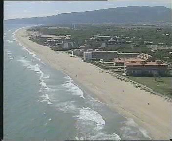 Litoral de parte del norte de Gavà Mar (desde los apartamentos Les Marines hasta los apartamentos El Torreon) (año 2000)